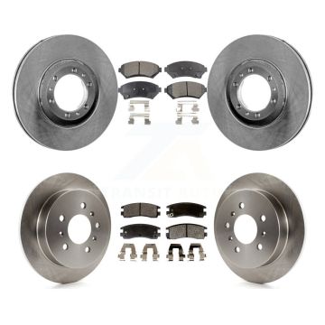 Front Rear Brake Rotors Semi-Metallic Pad Kit For Buick Century Chevrolet Venture Pontiac K8F-102864