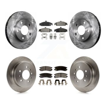 Front Rear Disc Brake Rotor & Semi-Metallic Pad Kit For Pontiac Grand Am Oldsmobile Alero K8F-102866