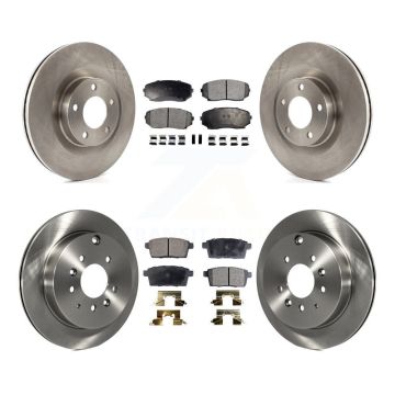 Front Rear Disc Brake Rotors And Semi-Metallic Pads Kit For Ford Edge Lincoln MKX K8F-102871