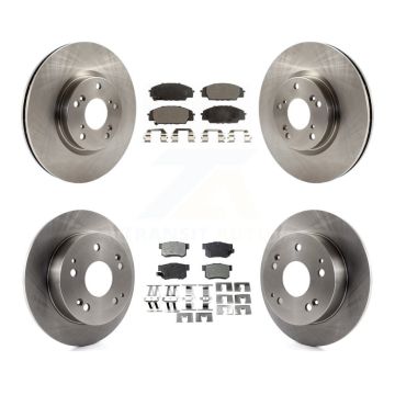 Front Rear Disc Brake Rotors And Semi-Metallic Pads Kit For 2002-2006 Acura RSX Type-S K8F-102873