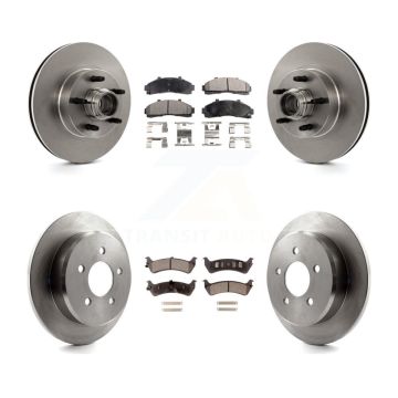 Front Rear Brake Rotor Semi-Metallic Pad Kit For Ford Ranger Explorer Mercury Mountaineer K8F-102957