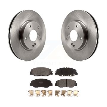 Front Disc Brake Rotors And Semi-Metallic Pads Kit For Honda Civic Insight K8F-102997