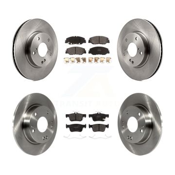 Front Rear Disc Brake Rotors And Semi-Metallic Pads Kit For 2019-2022 Honda Insight K8F-103003