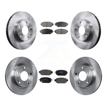 Front Rear Disc Brake Rotors And Semi-Metallic Pads Kit For 2019-2022 Mazda CX-3 FWD K8F-103034