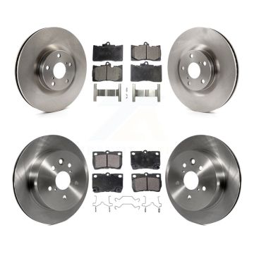 Front Rear Brake Rotor And Semi-Metallic Pad Kit (6Pc) For Lexus IS350 GS350 GS450h GS460 K8F-103040