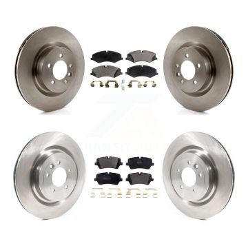 Front Rear Disc Brake Rotors And Semi-Metallic Pads Kit For Land Rover Range Sport K8F-103059