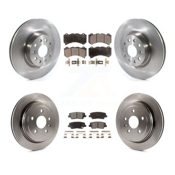 Front Rear Disc Brake Rotors And Semi-Metallic Pads Kit For Cadillac CTS K8F-103079