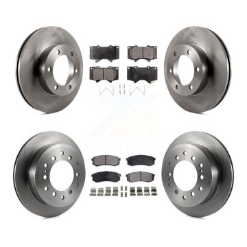 Front Rear Disc Brake Rotors And Semi-Metallic Pads Kit For Toyota Sequoia K8F-103091