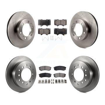 Front Rear Disc Brake Rotors And Semi-Metallic Pads Kit For Toyota 4Runner FJ Cruiser K8F-103092