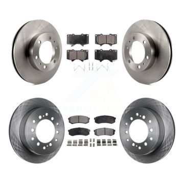 Front Rear Disc Brake Rotors And Semi-Metallic Pads Kit For 2010-2014 Toyota FJ Cruiser K8F-103094