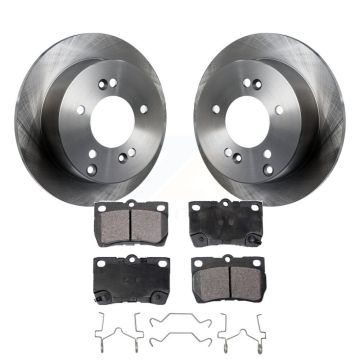 Rear Disc Brake Rotors And Semi-Metallic Pads Kit For Lexus IS250 K8F-103104