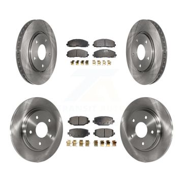 Front Rear Disc Brake Rotors And Semi-Metallic Pads Kit For Dodge Grand Caravan K8F-103110
