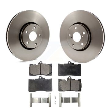 Front Brake Rotor & Semi-Metallic Pad Kit For Lexus IS350 IS300 GS350 GS450h IS200t GS430 K8F-103115
