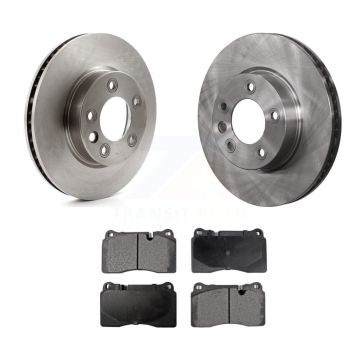 Front Disc Brake Rotors And Semi-Metallic Pads Kit For Volkswagen Touareg K8F-103120