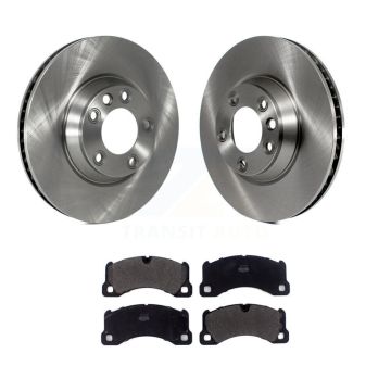 Front Disc Brake Rotors And Semi-Metallic Pads Kit For Porsche Cayenne K8F-103122