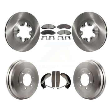 Front Rear Brake Rotor Semi-Metallic Pad Drum Kit For Chevrolet Colorado GMC Canyon Isuzu K8F-103171