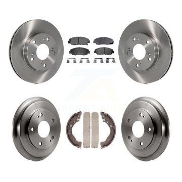 Front Rear Disc Brake Rotors Semi-Metallic Pads And Drum Kit For Honda Civic K8F-103194