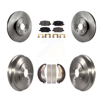 Front Rear Disc Brake Rotors Semi-Metallic Pads And Drum Kit For Chevrolet Trax K8F-103205