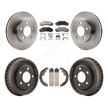 Front Rear Brake Rotor Semi-Metallic Pad & Drum Kit For Ford Ranger Mazda B4000 B3000 4WD K8F-103230