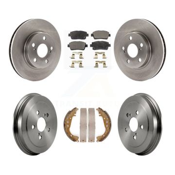 Front Rear Disc Brake Rotors Semi-Metallic Pads And Drum Kit For 2000 Toyota Celica GT K8F-103246
