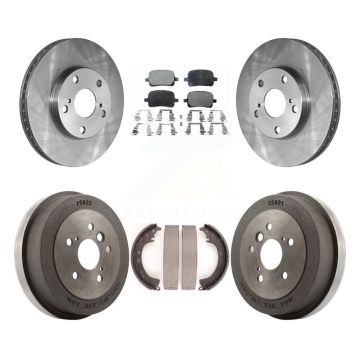 Front Rear Disc Brake Rotor Semi-Metallic Pad & Drum Kit For 2002-2003 Toyota Solara 2.4L K8F-103260