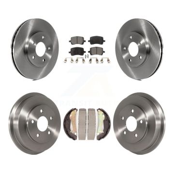 Front Rear Disc Brake Rotors Semi-Metallic Pads And Drum Kit For Chevrolet HHR K8F-103265
