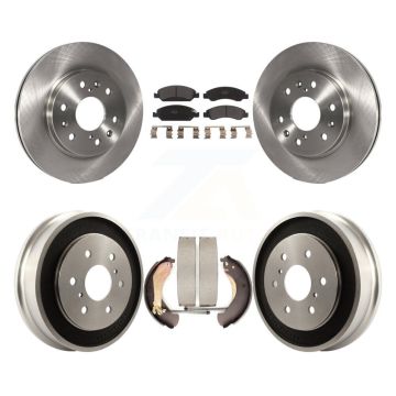 Front Rear Brake Rotor Semi-Metallic Pad Drum Kit For Chevrolet GMC Silverado 1500 Sierra K8F-103276