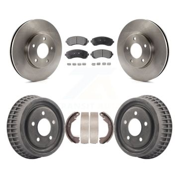 Front Rear Brake Rotor Semi-Metallic Pad & Drum Kit For Pontiac Montana Chevrolet Venture K8F-103363
