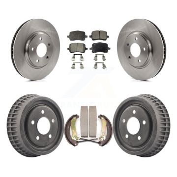 Front Rear Brake Rotor Semi-Metallic Pad & Drum Kit For Chevrolet Malibu rear brakes K8F-103365