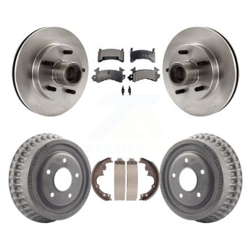 Front Rear Brake Rotor Semi-Metallic Pad Drum Kit For GMC Sonoma Chevrolet S10 Blazer S15 K8F-103391