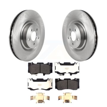 Front Disc Brake Rotors And Semi-Metallic Pads Kit For Ford Mustang K8F-103435