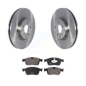 Front Disc Brake Rotors And Semi-Metallic Pads Kit For Volvo XC60 K8F-103439