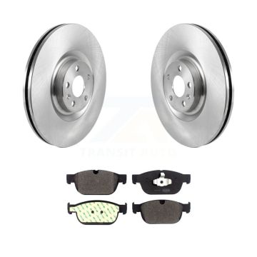 Front Brake Rotors & Semi-Metallic Pad Kit For Volvo XC90 With 366mm Diameter Rotor K8F-103444