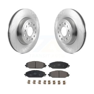 Front Disc Brake Rotors And Semi-Metallic Pads Kit For Ram 1500 K8F-103457