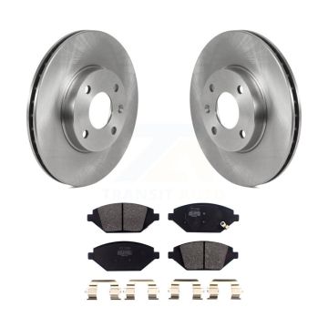 Front Disc Brake Rotors And Semi-Metallic Pads Kit For 2016-2022 Chevrolet Spark K8F-103462