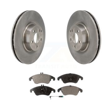 Front Disc Brake Rotors And Semi-Metallic Pads Kit For Mercedes-Benz E400 E550 C250 K8F-103466