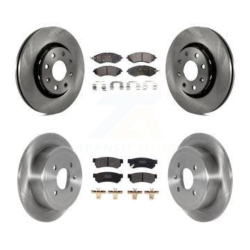 Front Rear Disc Brake Rotors And Semi-Metallic Pads Kit For Chevrolet Spark EV K8F-103490
