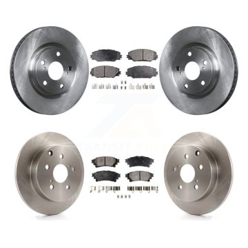 Front Rear Disc Brake Rotors And Semi-Metallic Pads Kit For 2016-2020 Toyota Mirai K8F-103494