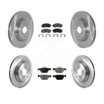 Front Rear Disc Brake Rotors And Semi-Metallic Pads Kit For Subaru Forester K8F-103499