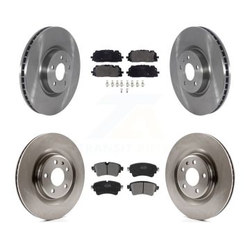 Front Rear Disc Brake Rotors And Semi-Metallic Pads Kit For Audi S5 Sportback S4 K8F-103505
