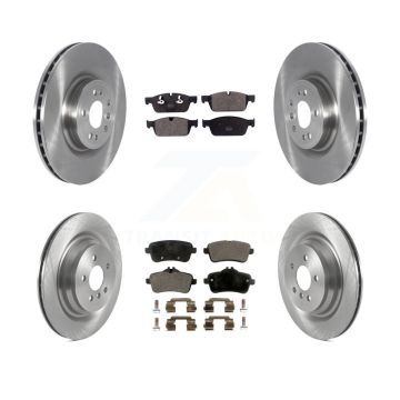 Front Rear Disc Brake Rotors And Semi-Metallic Pads Kit For 2017 Mercedes-Benz GLS350d K8F-103508