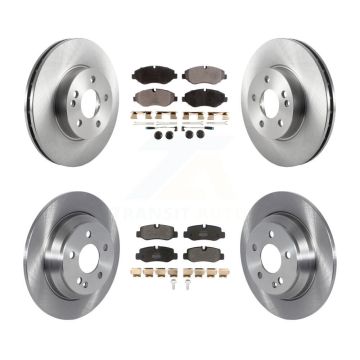 Front Rear Disc Brake Rotors And Semi-Metallic Pad Kit For 2016-2020 Mercedes-Benz Metris K8F-103509