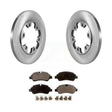 Rear Brake Rotors & Semi-Metallic Pad Kit For 15-19 Ford Transit-350 HD With 6 Lug Wheels K8F-103523
