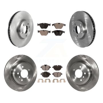 Front Rear Disc Brake Rotors And Semi-Metallic Pads Kit (6Pc) For BMW 535i K8F-103553