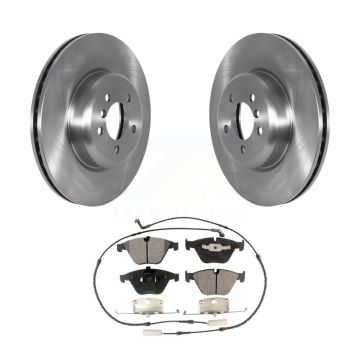 Front Disc Brake Rotors And Semi-Metallic Pads Kit For 2012 BMW 335i Convertible/Coupe K8F-103561