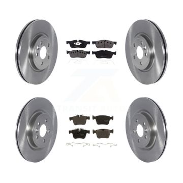 Front Rear Disc Brake Rotors And Semi-Metallic Pads Kit For Jaguar F-Pace K8F-103567