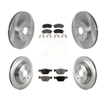 Front Rear Disc Brake Rotors And Semi-Metallic Pads Kit For Subaru Forester K8F-103580