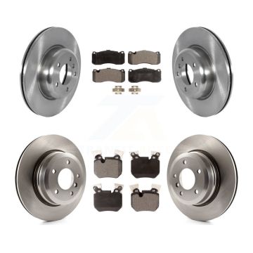 Front Rear Disc Brake Rotors And Semi-Metallic Pads Kit For BMW 135i 135is K8F-103585