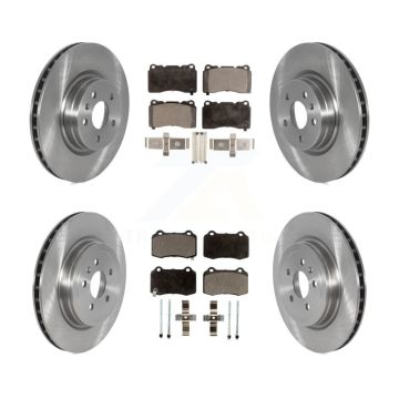 Front Rear Disc Brake Rotors And Semi-Metallic Pads Kit For 2016 Tesla S From 04 16 K8F-103586