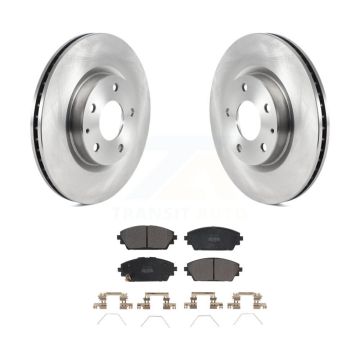 Front Disc Brake Rotors And Semi-Metallic Pads Kit For Mazda 3 Sport AWD K8F-103600